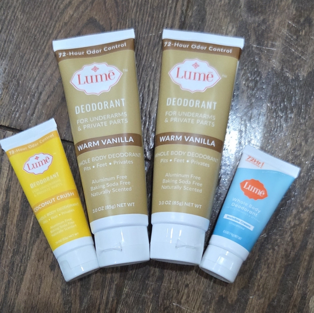 Lume Deodorant Set - Warm Vanilla and Coconut Crush